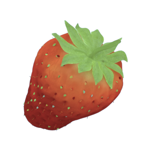 Fraise dessinée, symbole de revalorisation des fruits invendus à la Cantine Zot