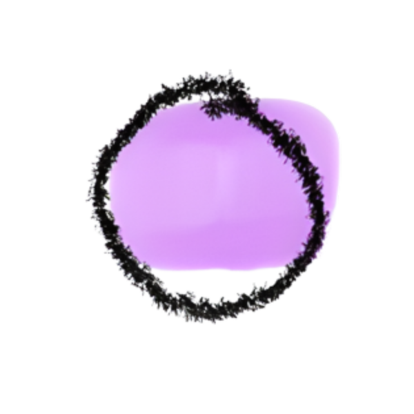 Illustration pastille violette - prix mini pour repas solidaire à La Cantine Zot