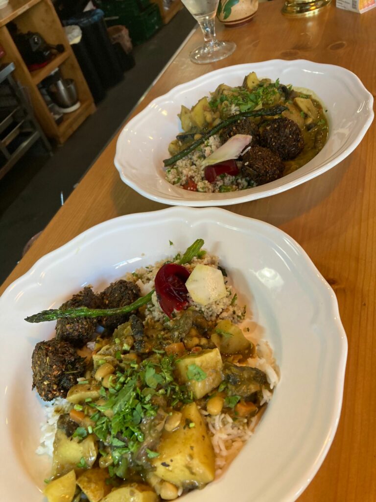 Falafels avec légumes et semoule